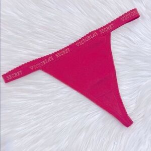 Victoria's Secret classic red Cotton thong